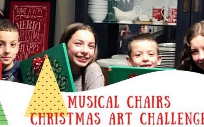 Bright Canvases and Christmas Musical Chairs